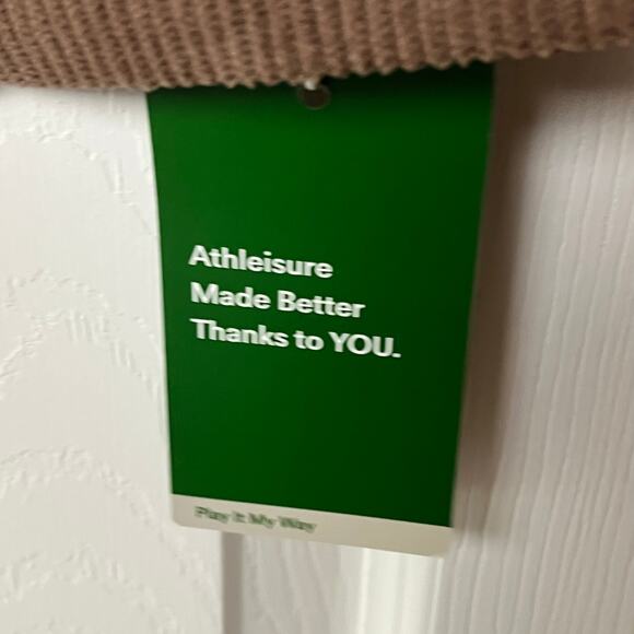 Halara High Waisted Back Zipper Split Hem 2-in-1 Corduroy Casual Skirt Brown M - Picture 7 of 10